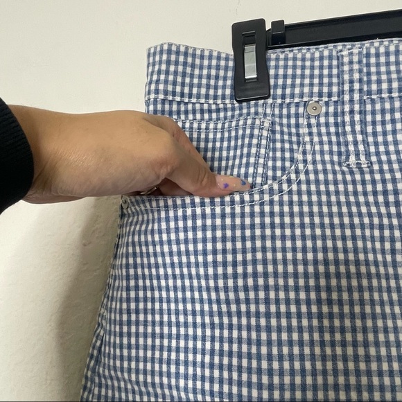 Madewell Stretch Straight Mini Skirt in Gingham: Raw-Hemmed Edition - Picture 8 of 11